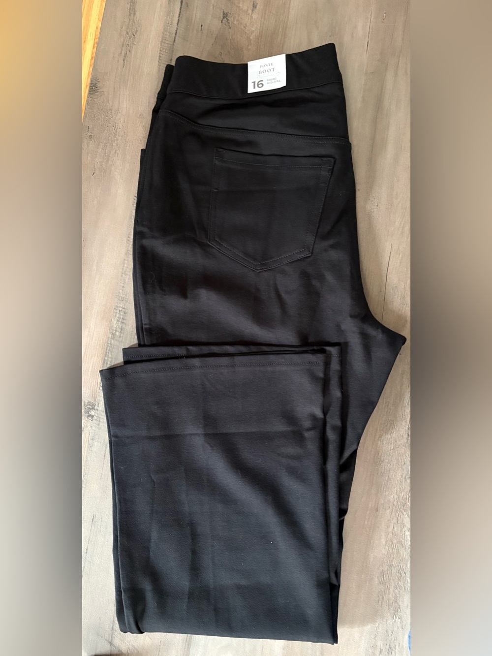 Lane Bryant Ponte Boot Stretch Pants in Black - 16S - NWT